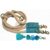 DWAM Dog vodítko BINCK blue pompom L 220 cm/1,4 cm
