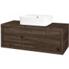 Dreja Umývadlová skrinka STORM SZZ 100 (umývadlo Joy 3) - D25 Teak / D25 Teak