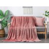 XPOSE® Mikroplyšová deka Exclusive - staroružová 200x230, Mikroplyš