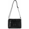 WENDY dámska crossbody koženková kabelka Čierna