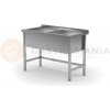 Stôl s dvojkomorovou vaňou, komora 300 mm, 1200x600x850 mm | HENDI, Profi Line