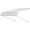 VEVOR Zadaszenie Drzwi 101,6x106,6x51CM Markiza Okienna Aluminium Drzwi