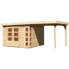 Drevený záhradný domček KERKO 6 s prístavkom 240 Lanitplast