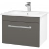 Dreja Umývadlová skrinka ASTON SZZ 60 - N01 Biela lesk / Úchytka T03 / N06 Lava