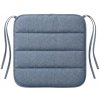 Textilomanie Podsedák na stoličku LINGE BLUE 37x37 cm, modrý
