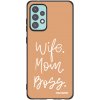 Picasee silikonový černý obal pro Samsung Galaxy A72 A725F - Boss Mama