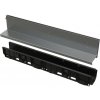 AlcaPlast AVZ101-R322 - Vonkajší žľab štrbinový s asymetrickým nástavcom 160 mm, nerez