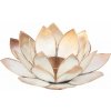 Svietnik Lotus Korunná čakra biela + zlata