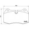 Sada brzdových platničiek kotúčovej brzdy BREMBO P 06 018