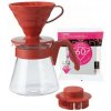 Hario V60-02 Coffee Server Set Red
