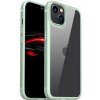 AppleKing nárazuvzdorný transparentný kryt s karbónovou textúrou pre iPhone 14 Plus - zelený - možnosť vrátiť tovar ZADARMO do 30tich dní