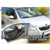 Deflektory - Protiprievanové plexi Opel Agila 5D od 2008