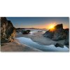 Foto obraz akryl do obývačky Skaly na pláži 100x50 cm