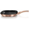 BERLINGERHAUS Panvica grilovacia s mramorovým povrchom 28 cm Rosegold Metallic Line BH-1521