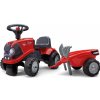 FALK 238C Baby Case IH červený s vlečkou a lopatkou s hrabličkami