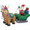 Dobse Nafukovacie sane Mikuláša - vianočná dekorácia
