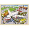 Goki Drevené Puzzle Letisko