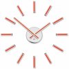 Dizajnové nalepovacie hodiny Future Time FT9400RD Modular red 40cm (8594186620555)
