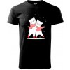 Mačky vo svetri - Klasické pánske tričko vyššej gramáže - 3XL ( Čierna )
