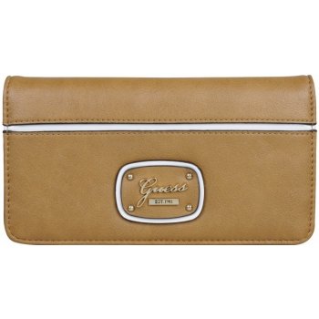 Guess Elegantní peňaženka Briza Slim Clutch Brown