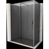MEXEN/S - Velár sprchovací kút, posuvné dvere 140 x 80, grafit, ružové zlato 871-140-080-41-60