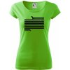 Jazvečík dlhý Pure dámske tričko Apple Green