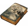 Leather Journals Kožený sešit s UV potiskem „Severský vlk“