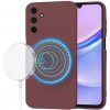 Techsuit SoftFlex MagSafe – puzdro na Samsung Galaxy A15 4G / A15 5G – slivkovočervený