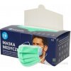 ADC POLMASK Rúško zdravotnícke zelené, nesterilné, jednorazové, typ IIR, s gumičkami 1x50 ks