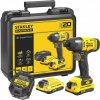 Stanley SFMCF800C2K - AKU uťahovač rázový, 20V, 1/4