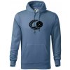Florbal lopta - Mikina pánska Cape s kapucňou - L ( Denim )