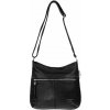 NOEMI dámska crossbody koženková kabelka Čierna