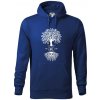 Narodeninový strom 50 - Mikina pánska Cape s kapucňou - XL ( Kráľovská modrá )