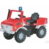 Rolly Toys - rollyFire Unimog Požární auto s řazením, brzdami, majákem a sirénou