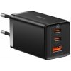 Baseus CCGP120201 GaN5 Pro Quick Nabíječka USB-A + 2x USB-C 65W Black