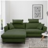 | Rozkladacia rohová sedačka s úložným priestorom do L HORTA ľavá zelená | FF0029
