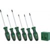 Bosch Powertools Sada šroubováků s magnetizátorem, 6dílná (zeleno-černá, s magnetizátorem, plochý a křížový PH/TX)