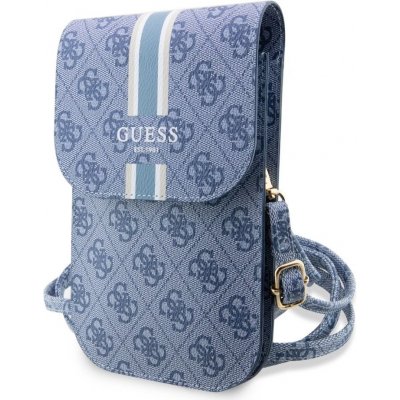 Púzdro Guess PU 4G Printed Stripes modré