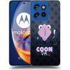 Picasee silikónový čierny obal pre Motorola Edge 50 Neo - COONDA holátko - tmavá