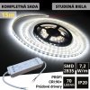 LEDprodukt 15m PROFI LED pásik 70LED/m SMD2835 prúd. driver studená b. 7,2W/m IP20 24V KOMPLETNÁ SADA