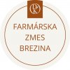 Davídkovo koření Etiketa Farmárska zmes BREZINA, béžová priemer 4,5 cm 1 ks