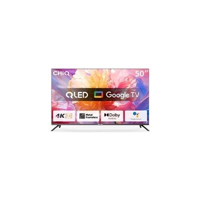 TV CHiQ U50QM8E 50", UHD, QLED, smart, Google , dbx-, Dolby Audio, Frameless