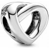 Pandora Strieborný korálik Prepletené srdce 798081
