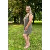 VFstyle Mušelínové šaty Valentina khaki Veľkosť: XS-M