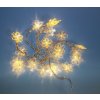 NEXOS Vianočná reťaz snehové vločky,20 LED teple biele