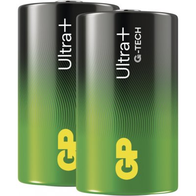 GP Alkalická baterie ULTRA PLUS D (LR20) - 2ks 1013422000