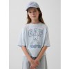 GAP Detské oversize tričko s logom Modrá XXL