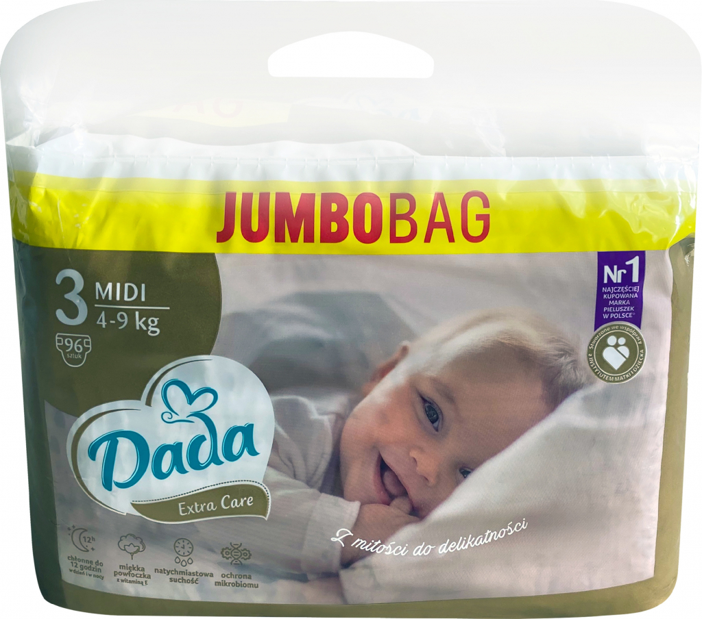 Dada Extra care bag 3 - 4-9 kg 96 ks