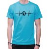 Fajntričko Tričko - EKG futbal, Farba látky tyrkysová modrá, Strih/ Variant Pánsky/UNISEX, Veľkosť S