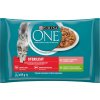 Purina One SterilCat mini filetky s morkou a zelenými fazuľkami s lososom a mrkvou v šťave 4 x 85 g